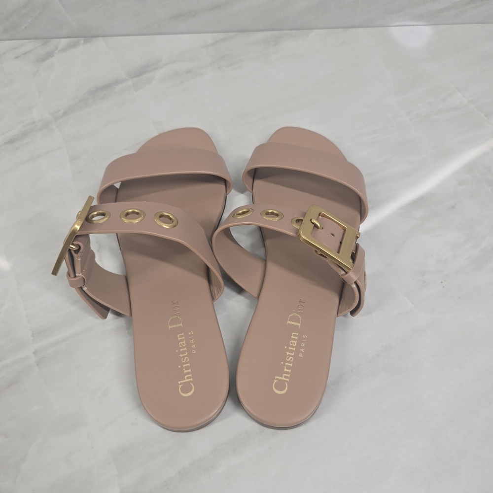 Christian Dior Sandals with Gold Buckle - Picture 4 of 9